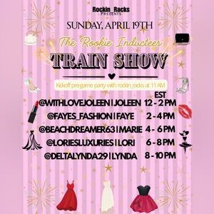 ✨The Rookie Train Show Sunday, April 19th 
Kickoff @ 11AM EST✨